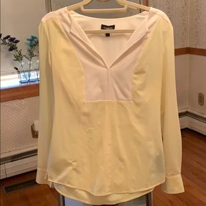 Bebe Lightweight Two-Tone Long-sleeve top